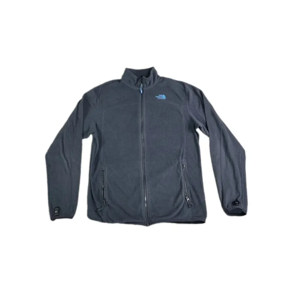 The North Face Fleece Jacket Men's Sz M Blue Polartec Recycled Full Zip Outdoor